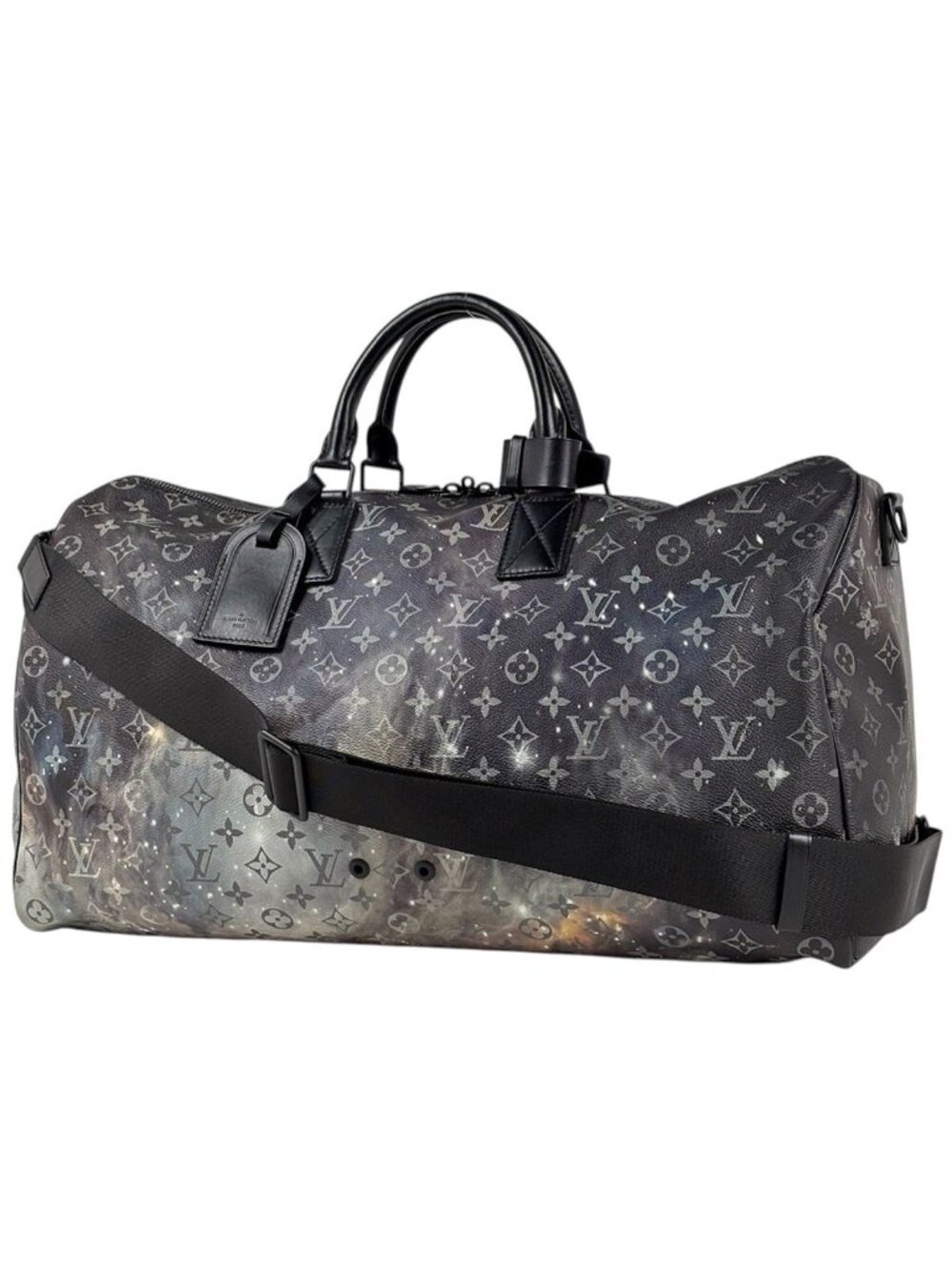 Louis Vuitton Keepall Bandouliere 50 Boston Bag 2-Way Monogram Galaxy Noir